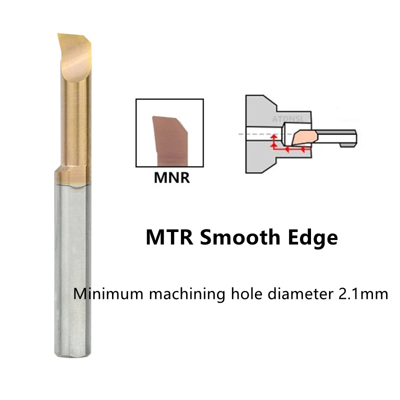 MTR MNR Small Bore Boring Tool Inner Hole Machining Carbide Turning MTR1/1.2/1.4/1.5/1.6/2/2.5/3/3.5/4/4.5/5//6/8 Boring Cutter