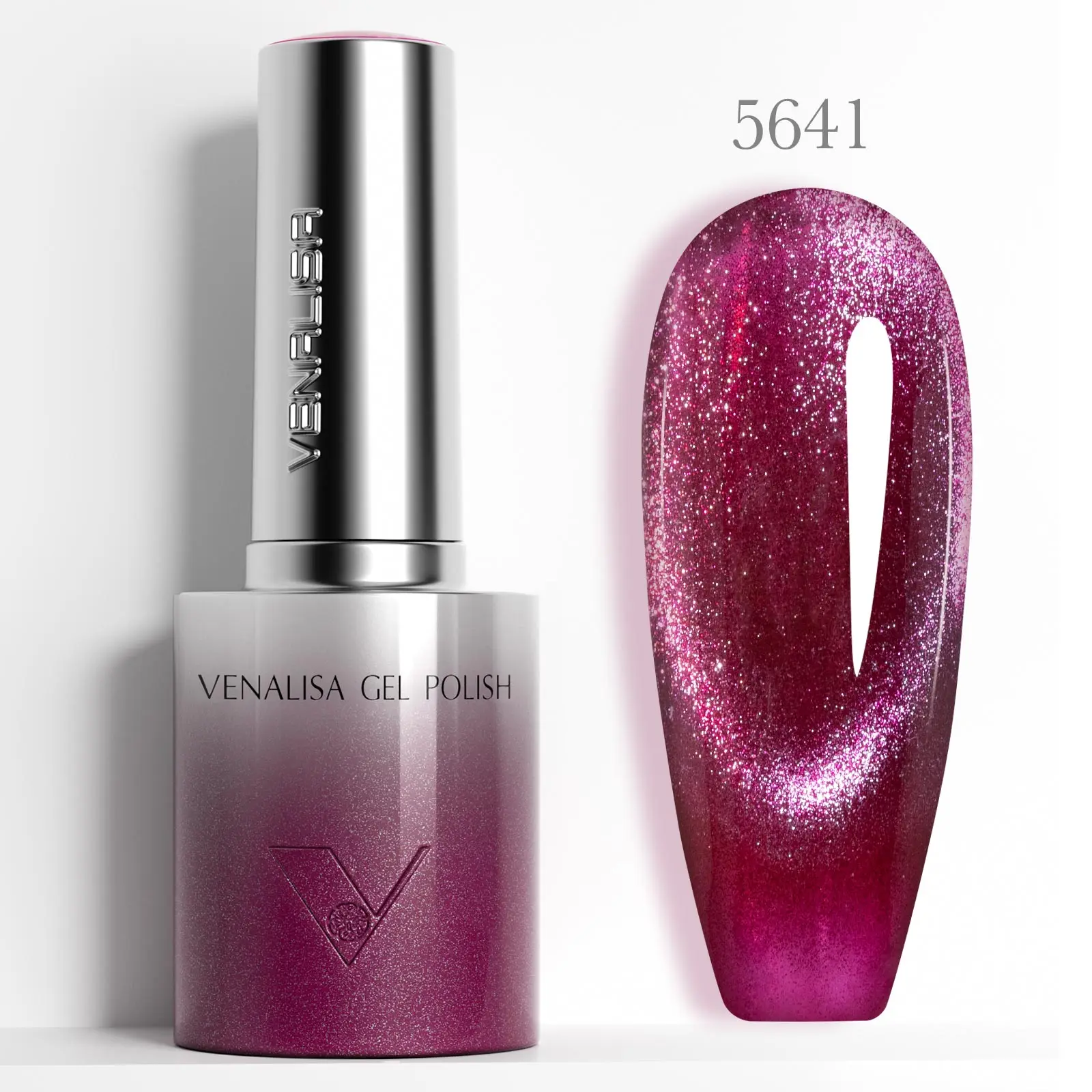 Venalisa TPO Free Hema Free 10ml Ultra Glossy Cat Eye Nail Gel Polish Magnet Soak Off UV LED Semi Permanent Glitter Sparkle Gel