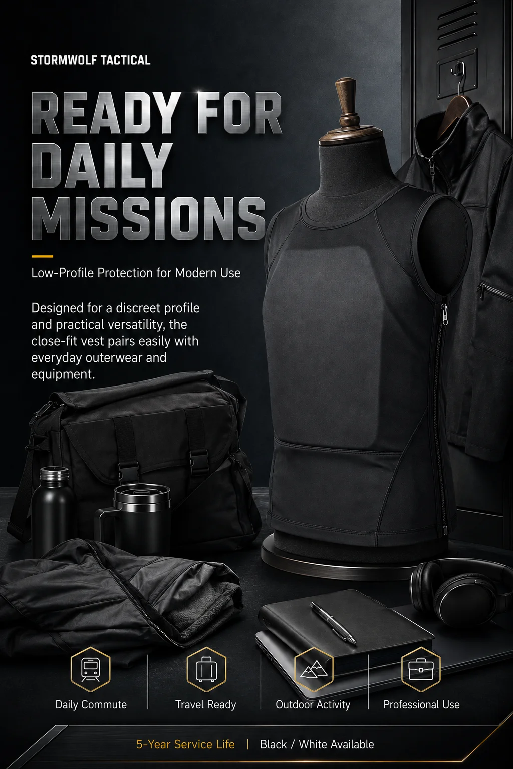 Verstellbare ärmellose taktische Weste mit MOLLE-Gurtband, leichte modulare Weste für Airsoft, Jagd, CS, Wargame, Outdoor-Aktivitäten – Detail 2