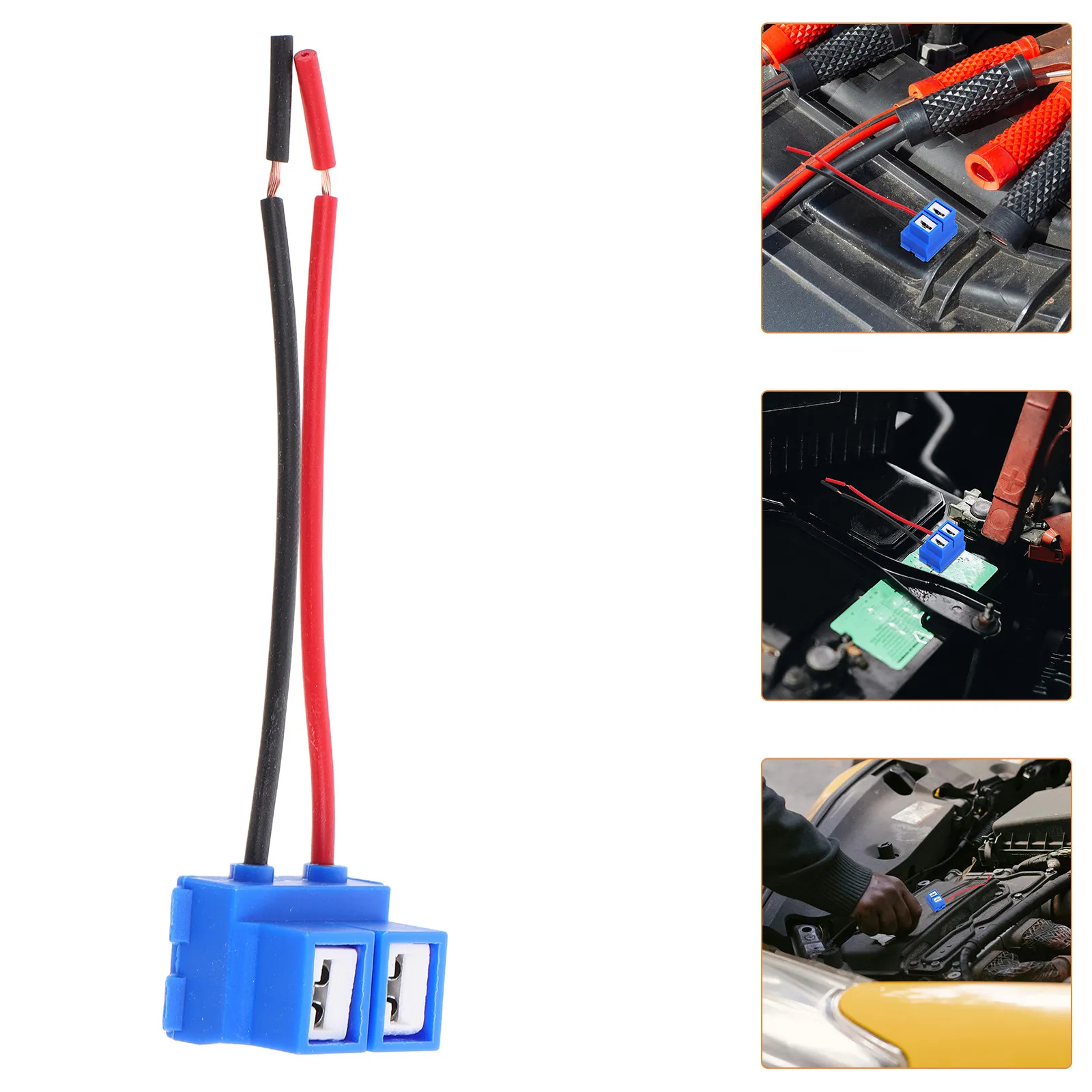 

5Pcs Ceramic H7 Headlight Socket Plug Adapter for Car Headlight Replacement Upgraded Heat Resistant Socket Holder Wiring Harness