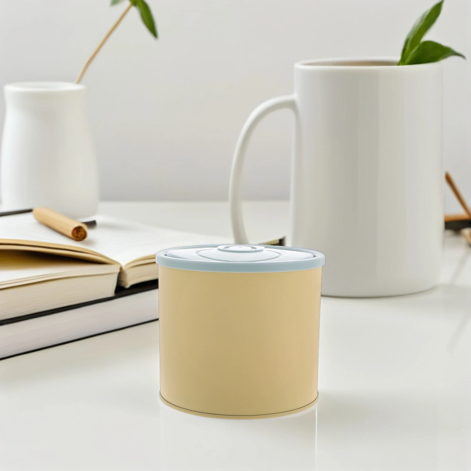 

Mini Trash Can Desktop Small Counter Bedside Countertop Garbage Cans Stainless Steel Dorm