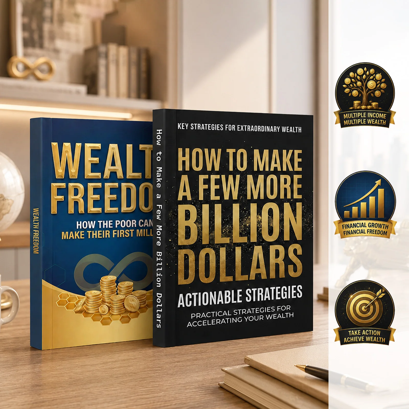 2-Book Wealth Building and Financial Freedom Collection, Includes Wealth Freedom and How to Make a Few More Billion Dollars