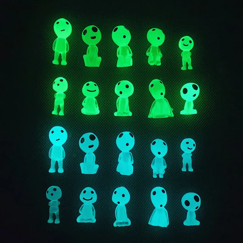 Miniaturas luminosas de elfo para decoración del hogar, accesorios de bricolaje, muñeca brillante, musgo, micropaisaje, hada, jardín, Alien, decoración del hogar