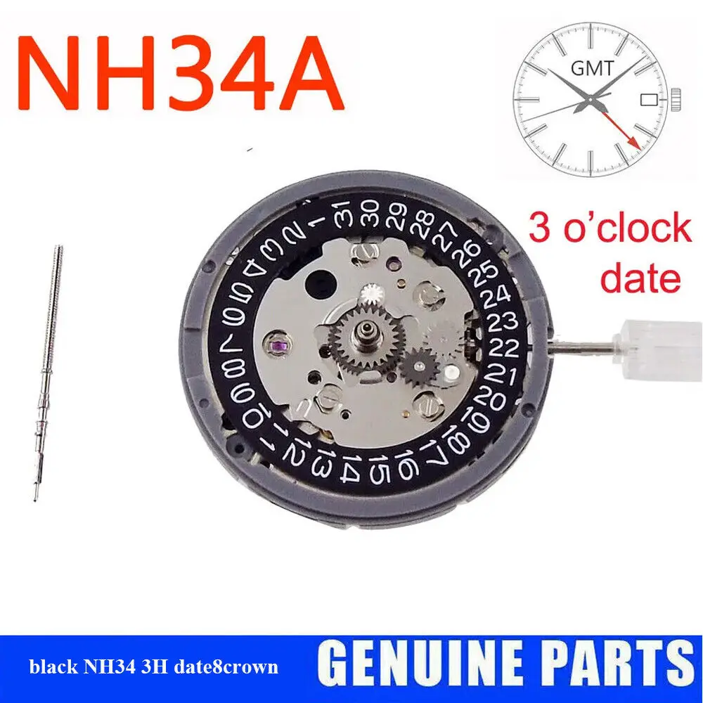 NH35A NH36A การเคลื่อนไหววัน/วันที่ 24 Jewels Fit 3/3.8/4 นาฬิกาความแม่นยําสูง Part