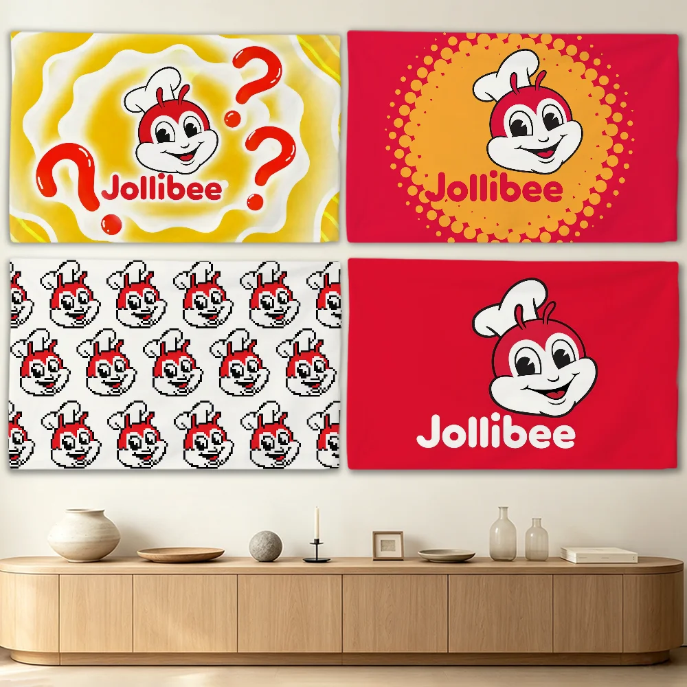 J-Jollibee flag Advertising Banner for Camping Decoration Outdoor & Garage Wall Hanging Decorations