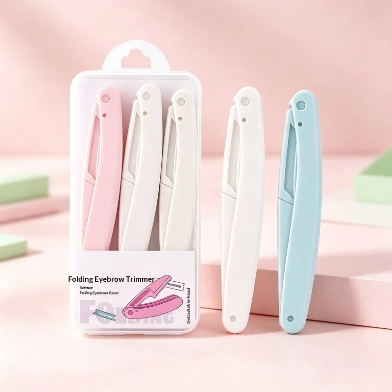 Folding Eyebrow Razor Safety Facial Shaver Portable Eyebrow Trimmer Women Makeup Tool