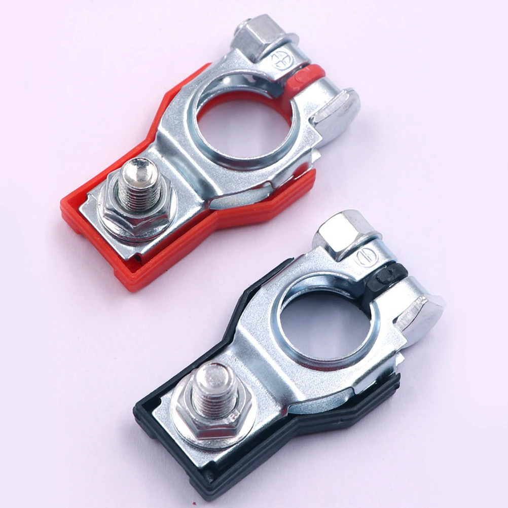 

Durable Iron Terminal Clamps Sturdy Connectors For Car Truck Quick Connectors Cable Clips Grounding Tools
