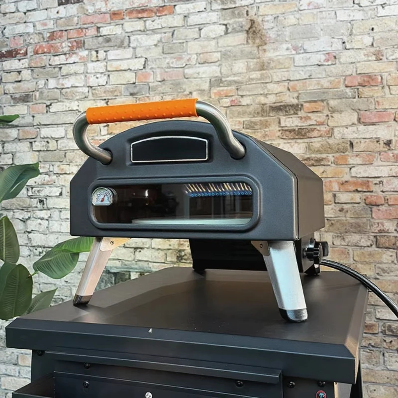 Professional stainless steel rotary, outdoor pizza oven