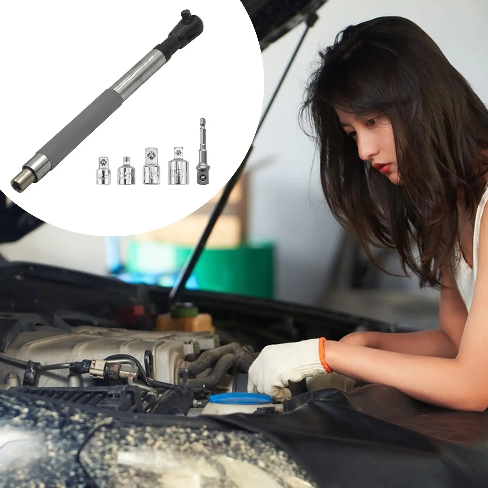 

Offset Extension Wrench Impact High Performance Power Ratchet Extension Tool