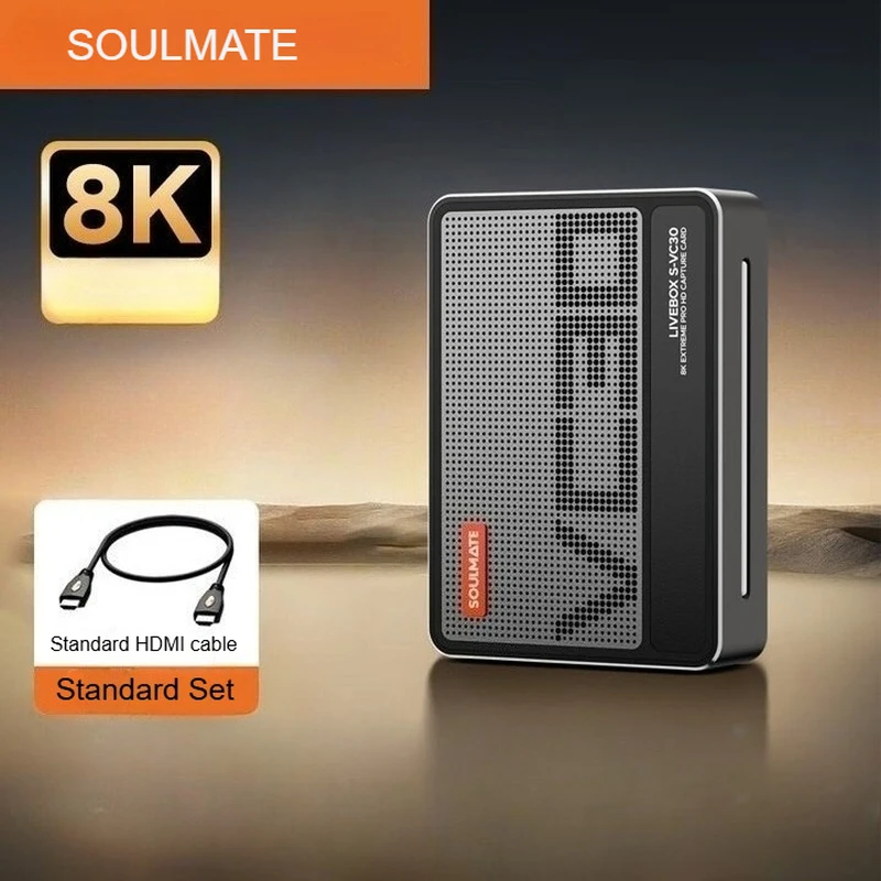 For SOULMATE VC30 Flagship Ultra HD 8K60P Video Capture Card Compatible PS5 Projector Camera Live Streaming HD Game Recording
