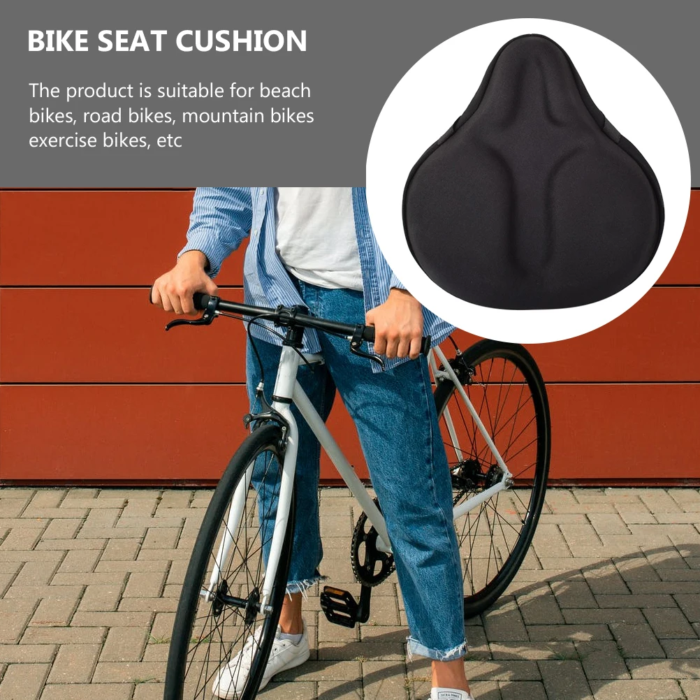 

Universal Mountain Bike Seat Cover Thickened Breathable Cycling Saddle Protector Waterproof Dirt Resistant Black For Road Beach
