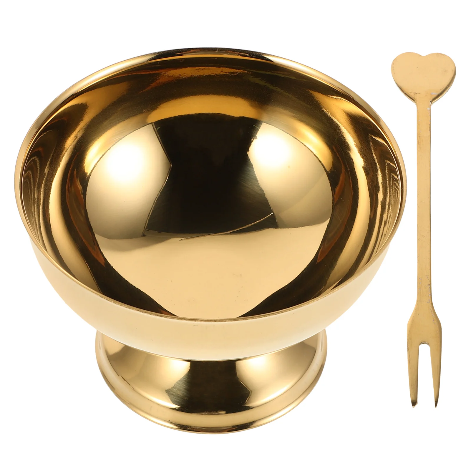 

Ice Cream Sundae Cups Stainless Steel Dessert Bowl Snack Small Bowls Dishes Footed