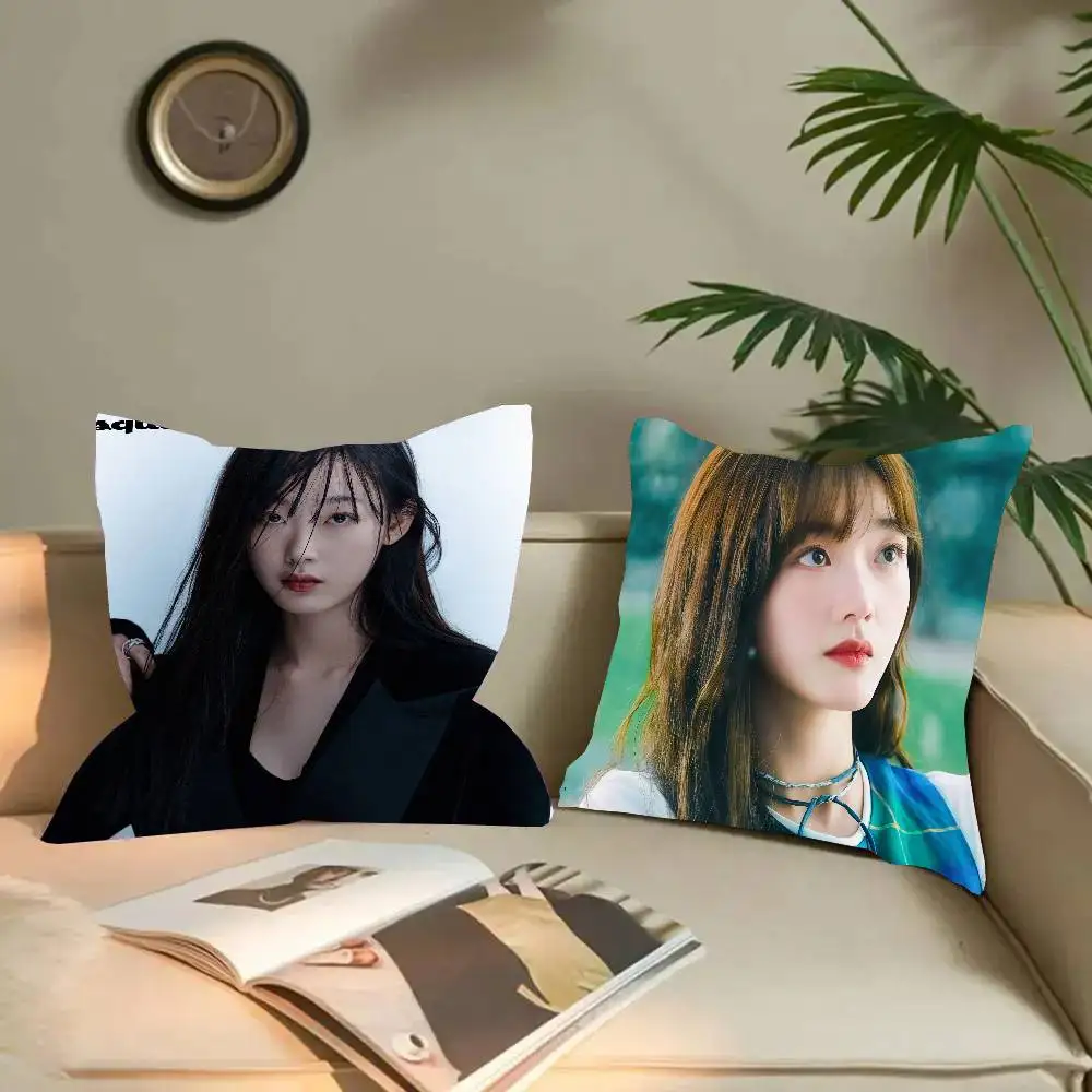 Korean Actor Lee Yu Mi Pillow Case Fashion Square Pillowcase Bedroom Sofa Room Ins Decoration Leisure