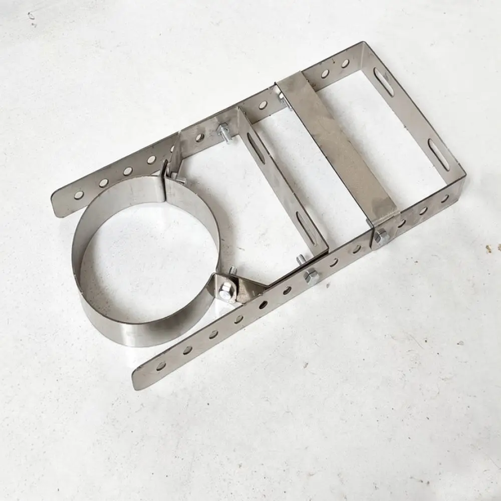 Professional Fireplace Pipe Support Bracket For Luyu Stove Chimney Flue Stabilization Wall Mounted Mounting Tool Kit
