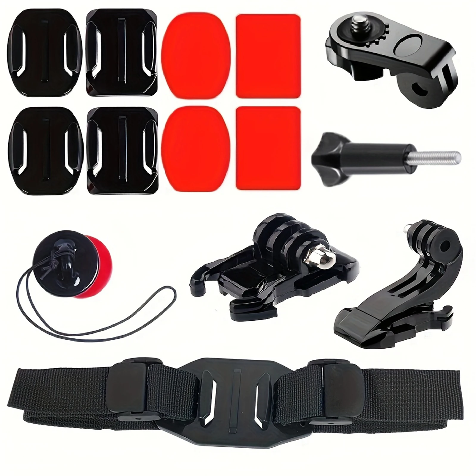 AliExpress HONGDAK Vented Helmet Strap Mount for GoPro Hero 13 12 11 10 9 8 DJI Osmo Action 5 Pro 3 4 Insta360 X3 X4 Adjustable Bike Helmet Mount