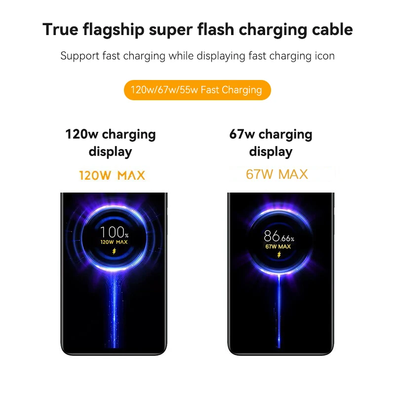 Oryginalny Xiaomi 120w 6A USB C Turbo ładowarka kabel typu C kabel kolanko 90 stopni szybkie ładowanie Redmi uwaga 10 Mi 11 12 Poco Blacksha5