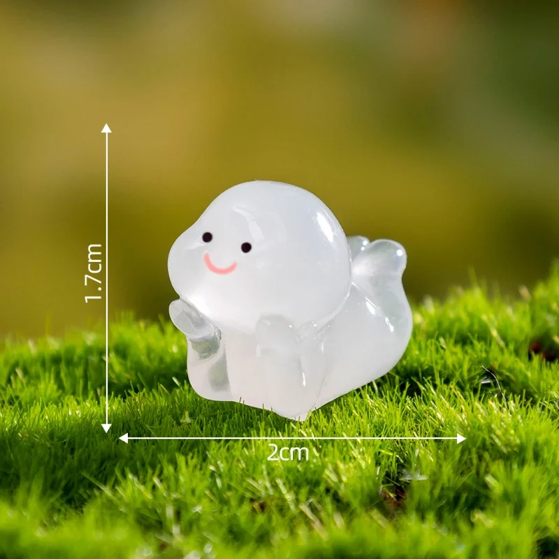 

Luminous Fairy Garden Mini Figurines, Glow in Dark Tree Elf Decor for Micro Landscape, Resin Little People Home Accessories
