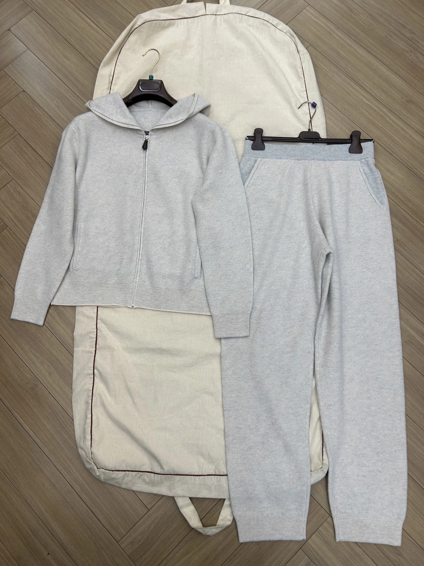 Women'S High-Quality Casual Cashmere Waffle-Knit Set – New For Autumn/Winter 2026