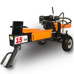 Compact Horizontal Gas Log Splitter with Auto Return Hydraulic wood splitter 15T/18T/25T 4000W 380V