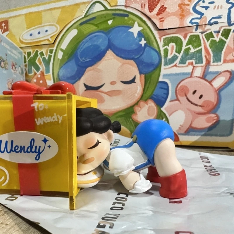 Bubble Mart Blind Box Wendy 2nd Generation Today'S Xiao Que Xing Series Trendy Toy Handmade Girl'S Day Ornament Trendy Toy Gifts