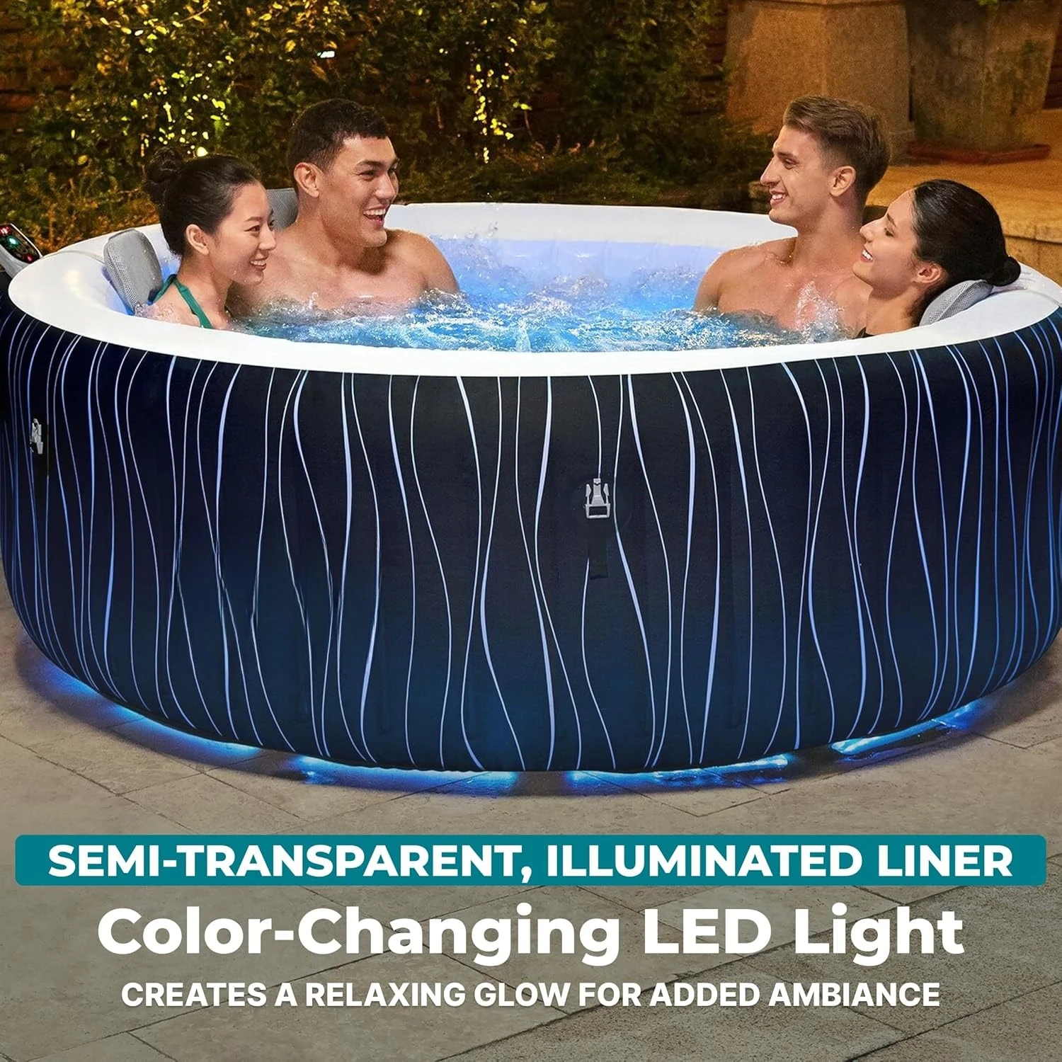 4-6 Personen Runder Aufblasbar – Inflatable Hot Tub Bewertung und Preis