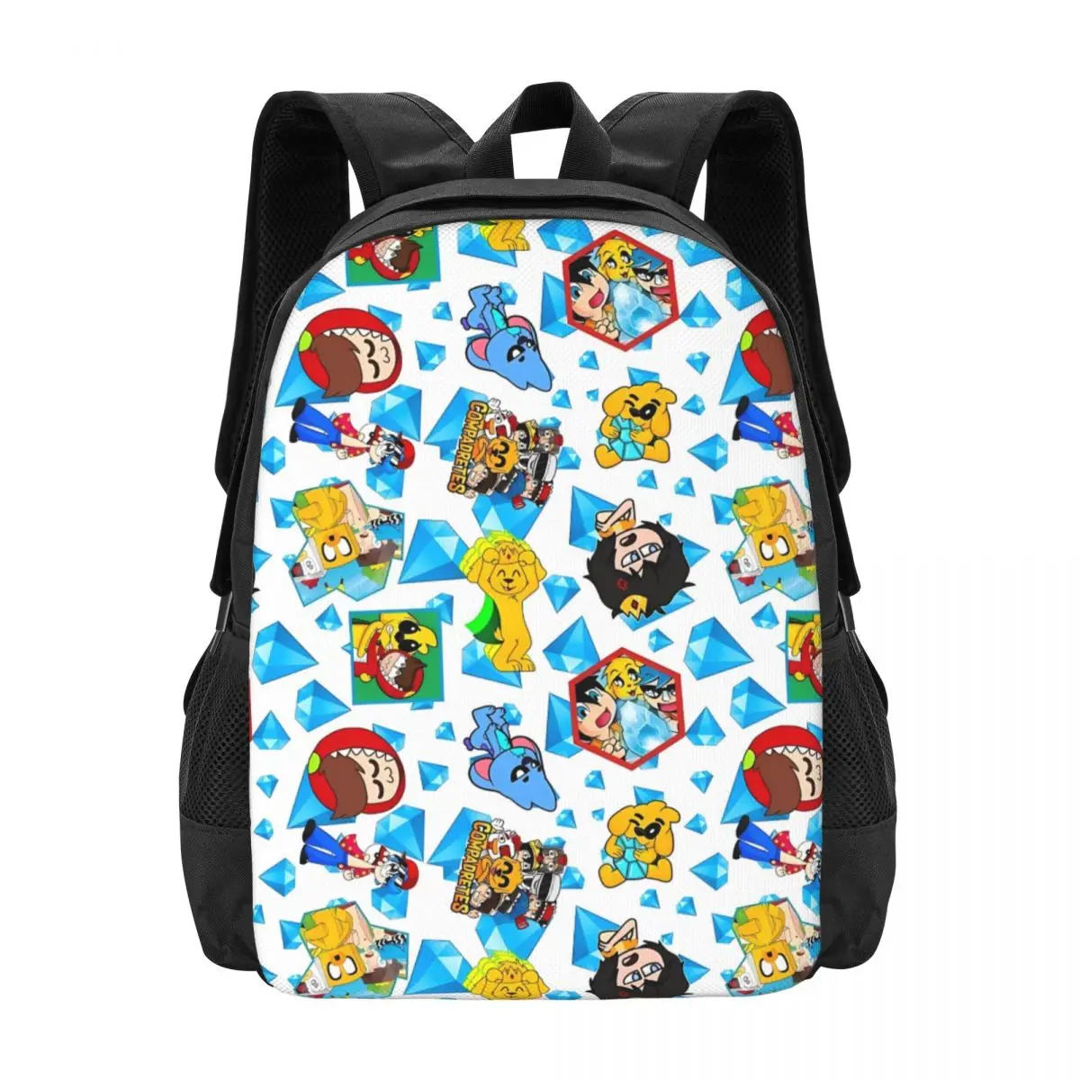 

Cartoon Mike-crack Travel Laptop Backpack, Business College School Computer Bag Gift for Men & Women