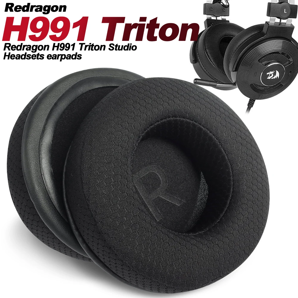 Earphone pads For Redragon H991 TRITON replacement  Earpads headphones Mesh cloth Memory Covers Sponge Soft Protein