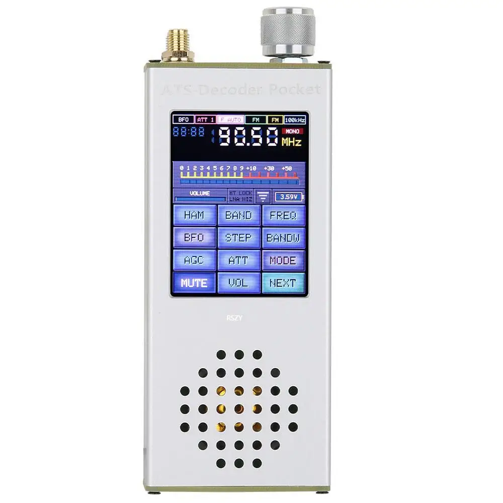 4.17 Official Registered  Version ATS Decoder Pocket Si4732 Full Band Radio Receiver FM RDS AM LW MW SW SSB DSP with Code