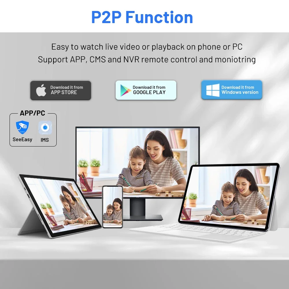 4K 8MP Sicurezza POE Telecamera NVR Sistema 4CH NVR IVR Smart AI Kit telecamera CCTV intelligente Set di videosorveglianza audio video per interni a colori