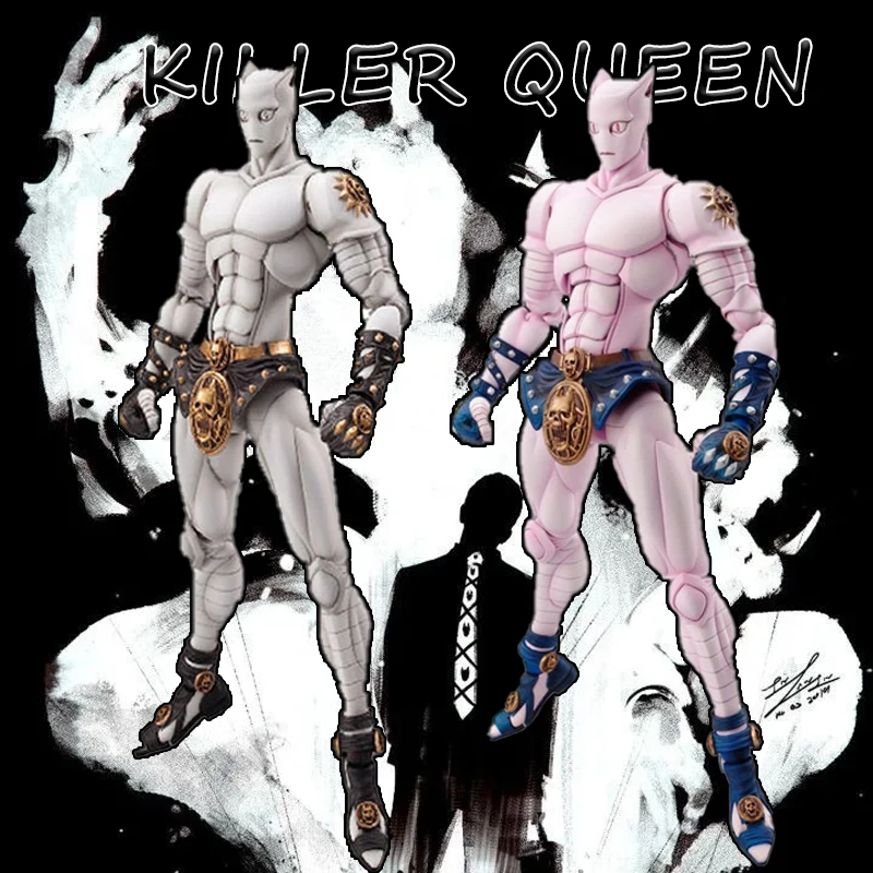 

Jojo'S Bizarre Adventure Kira Yoshikage Killerqueen Anime Articulated Action Figure Desktop Ornament Decor Collectible Toys Gift