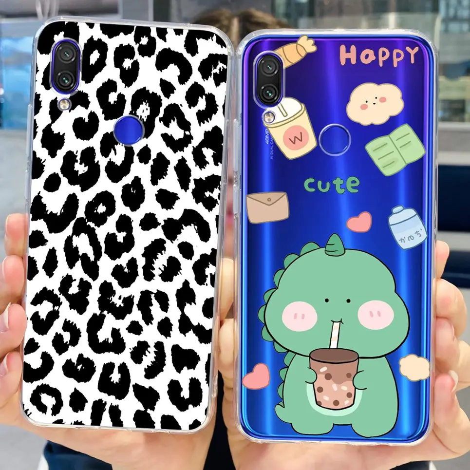 For Xiaomi Redmi Note 7 Case Redmi 7 7a Note7 Pro Ultra Soft Slim Bumper Cover Astronaut Cute Fashion Painted Bumper For Redmi7
