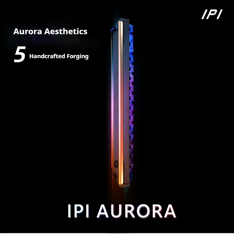 Игровая клавиатура IPI Aurora 65/75, магнитная ось, одномодовая, проводная, с возможностью горячей замены, RGB-подсветка, Hifi 75-клавиш, Rt0.01 для киберспорта и игр, подарок
