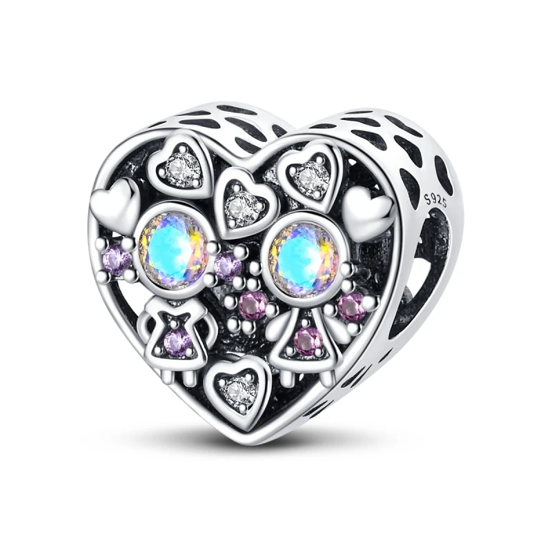 Original 925 Sterling Silver Moon Rainbow Castle Tree of Life Unicorn Charm Beads for Pandora DIY Bracelet Women's Jewelry Gifts