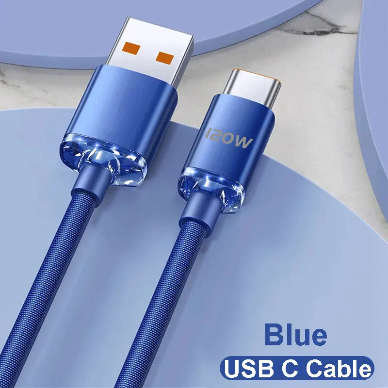 NNBILI NIEUWE 120 W USBA Naar Type C Naar USBC Kabel Voor iPhone 15 16 17 serie PD Snel Opladen USB C Data Cord Voor Xiaomi OPPO Samsung