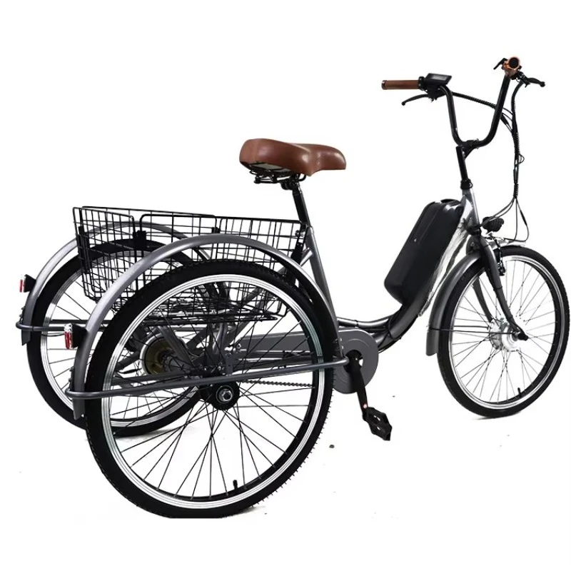 36V 250W electric hybrid bicycle 24 inch steel frame rear bracket 36v lithium battery freight electric bicycle