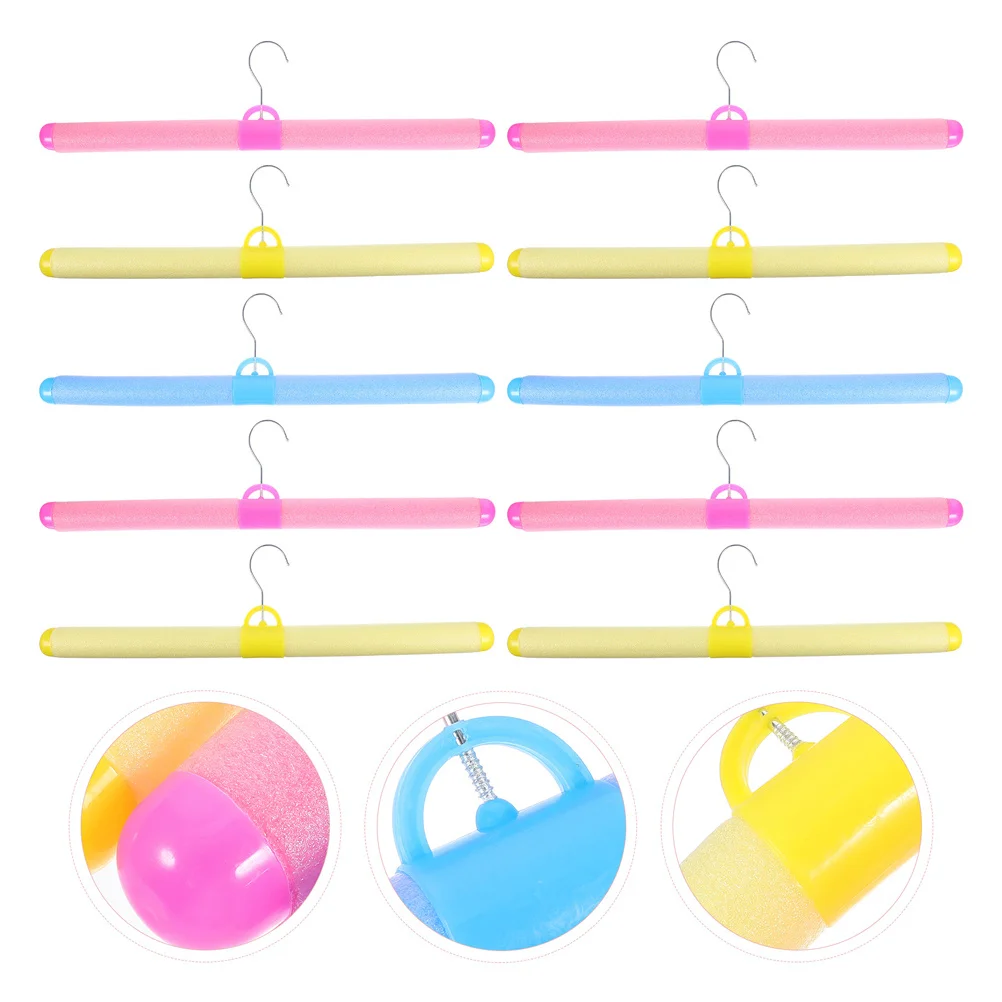 

12Pcs Foam Clothes Hangers Plastic Flexible Lightweight for Home Closets Clothing Stores No Slip Closet Organization