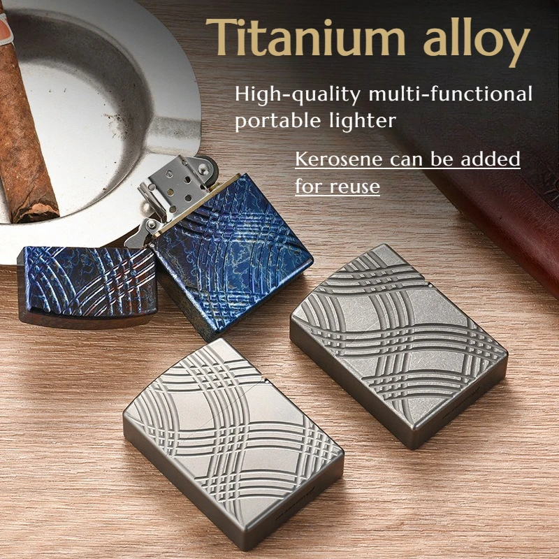 

High-end Titanium Alloy EDC Lighters for Gifting Portable Multi-functional Emergency Heating Tools for Outdoor Camping Hiking