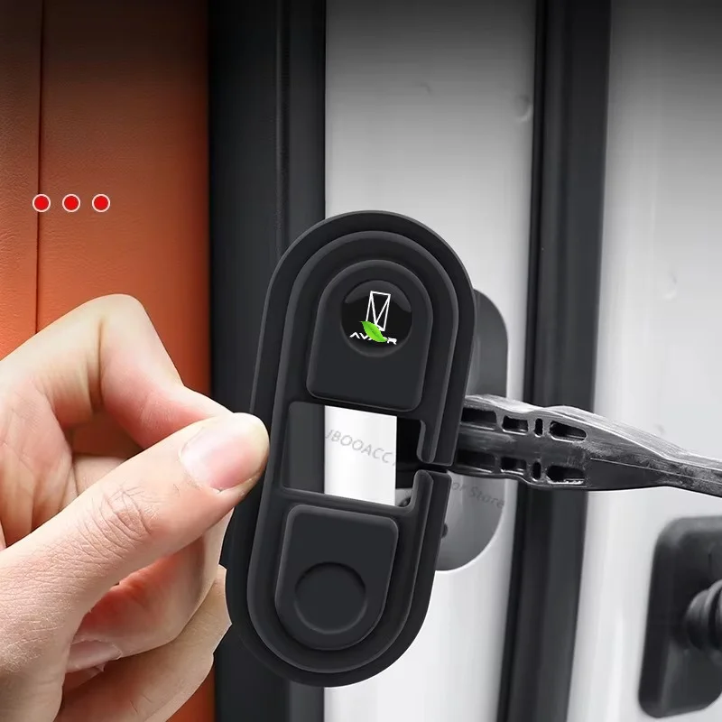For Avatr 12 11 Silicone Door Lock Limiter Protective Cover Car Door Shock Absorption Pad Anti-Rust Door Latch Sleeve Modificed