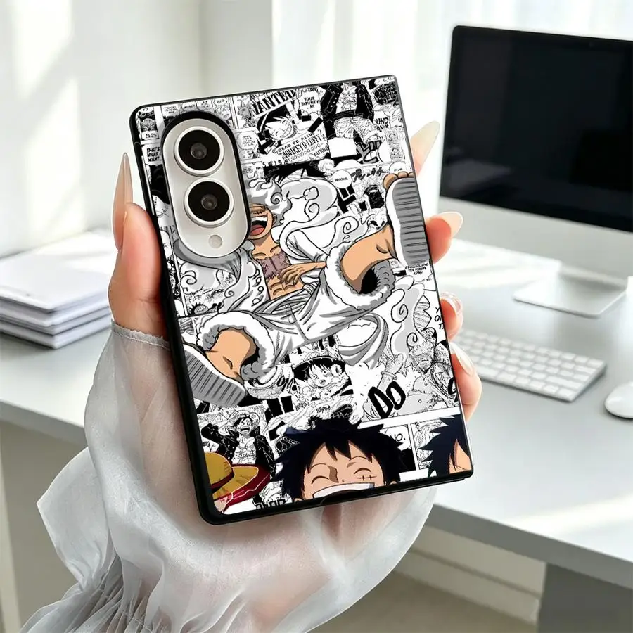 O-One P-iece Luffy Luxury Phone Cover Case for Samsung Galaxy ZFold Wide ZFold8 Z Fold 8 Z Fold8 Wide
