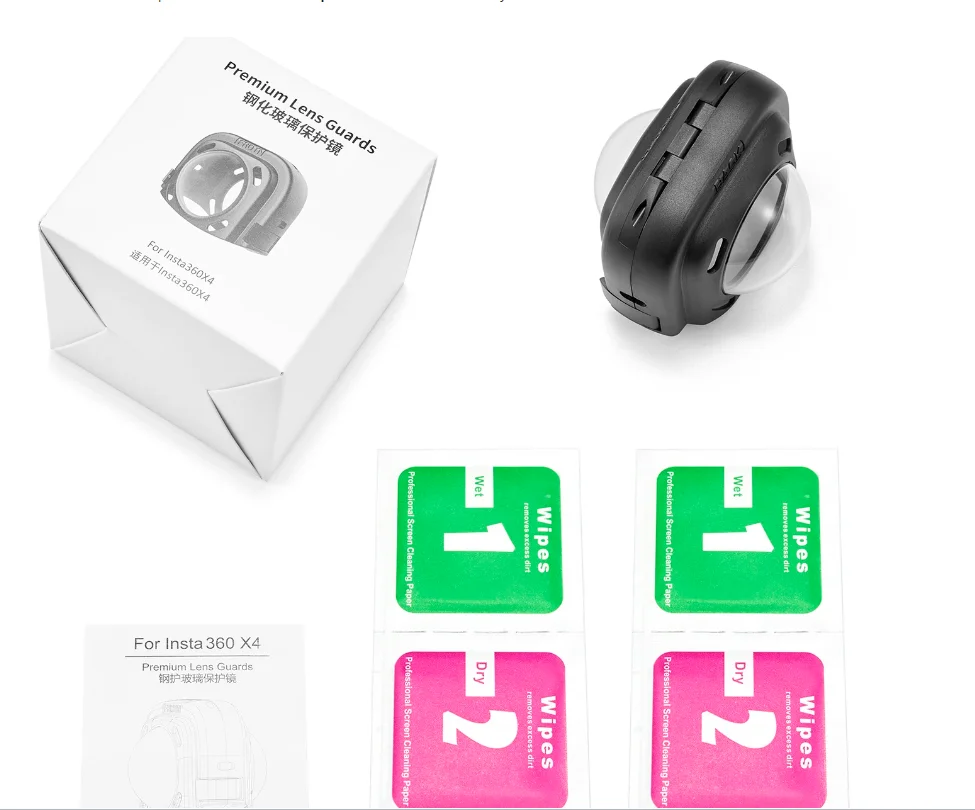 

Lens Guard for Insta360 X4/X3 Camera Anti-Scratch Tempered Glass Lens Cap Protector Quick Release Accessories Protective Guard