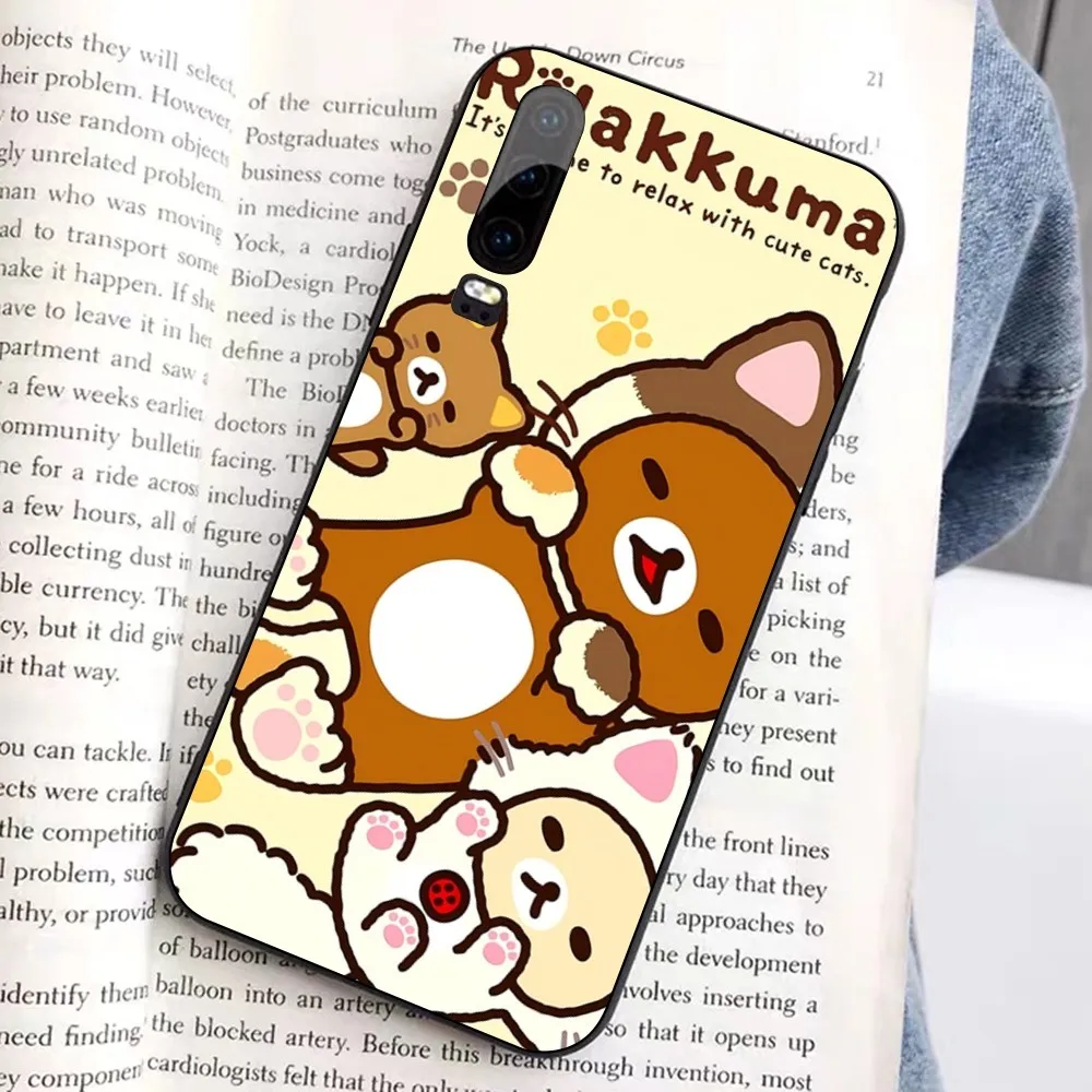 Cute Cartoon R-Rilakkuma Phone Case For Huawei Honor 10 lite 9 20 7A 9X 30 50 60 70 pro plus Soft Silicone Cover