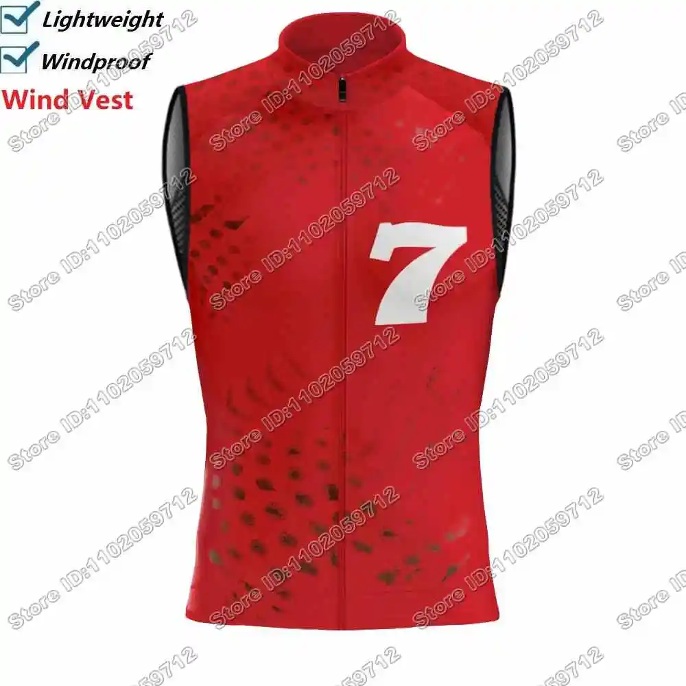 Ветровой жилет Seven-Racing Team 2026. Велосипедный жилет Ciclocross. Ветрозащитный бельгийский дорожный велосипедный трикотаж. Велосипедные ветровки без рукавов MTB.
