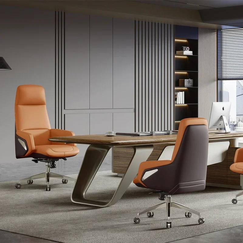 Luxury office furniture high back leather modern design can be tilted swivel boss CEO executive office chair