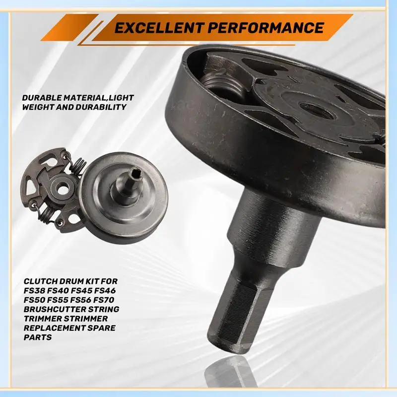 -Kit de tambor de embrague A60I para Stihl FS38 FS40 FS45 FS46 FS50 FS55 FS56 FS70 desbrozadora cortadora de hilo cortadora de césped repuestos