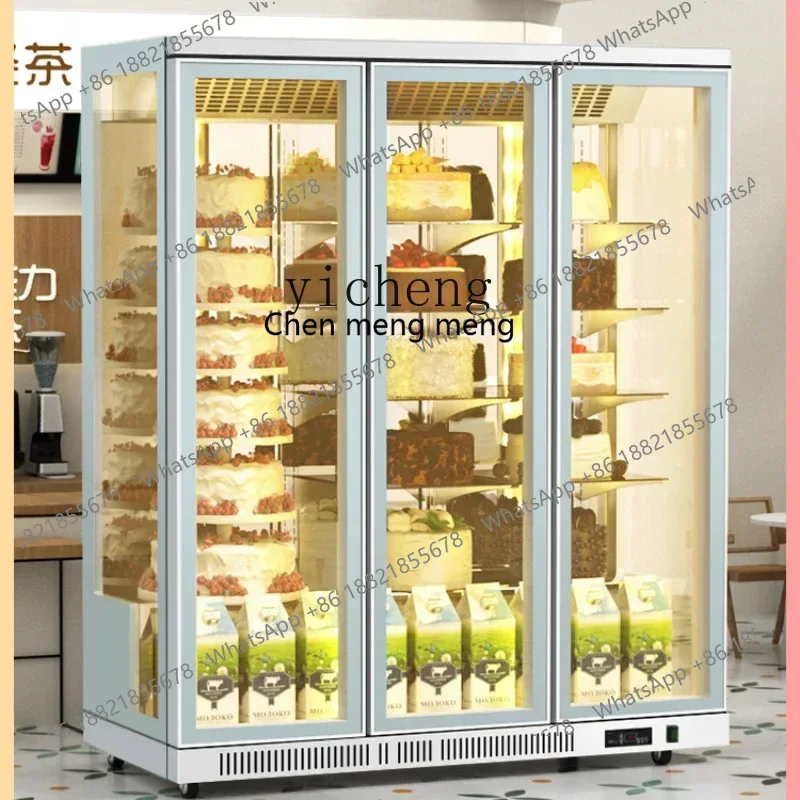 Hot sales ZF Vertical Cake Show Case Commercial Refrigerated Baking Refrigerator Air-Cooled Dessert Mousse