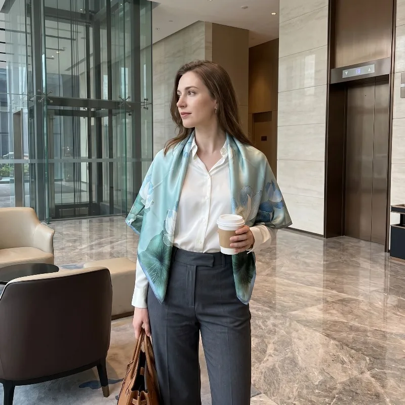 100%Mulberry Silk Scarf 35