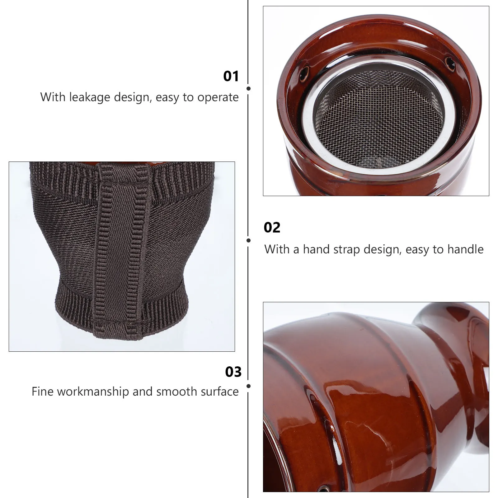 

1Pcs Household Ceramic Moxibustion Pot Durable Multipurpose Moxibustion Can Practical Body Massager Tool for Fatigue Care