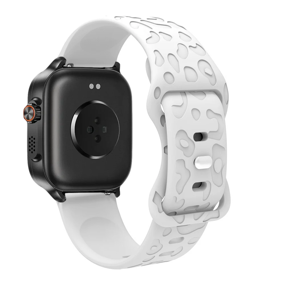 Engraved Leopard Straps for Realme Watch 5/S2 Sport Silicone Replacement Bracelet Correa Realme Watch 2/3/S/3 2 S pro 22mm Band