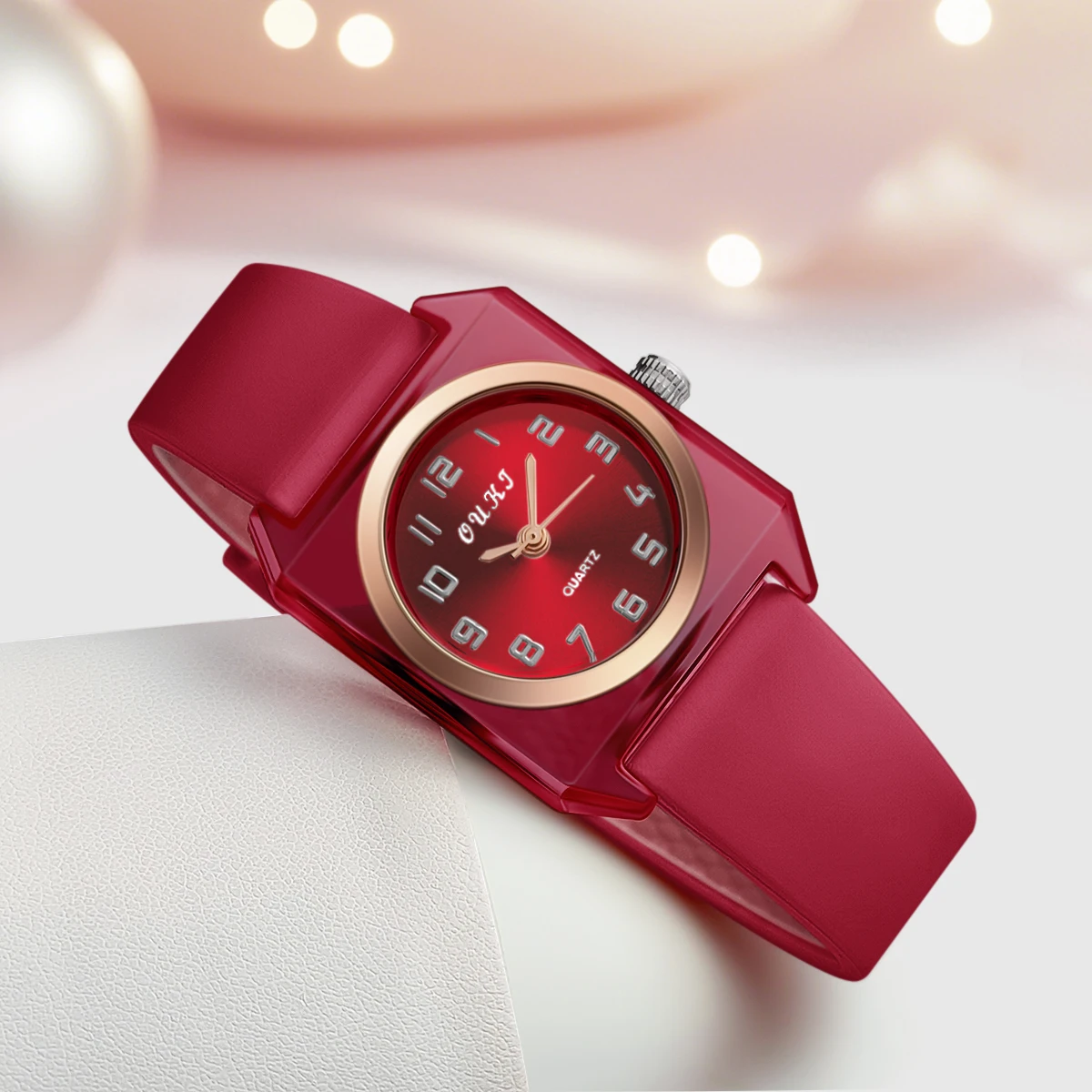 Women fashion popular sport casual silicone quartz wrist watches for ladies girls student