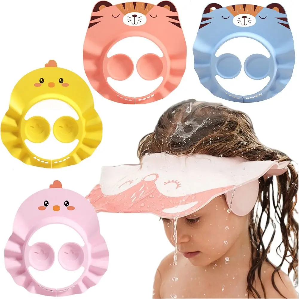 Adjustable Baby Shower Caps Ear Protection Waterproof Bath Visor Bath Hat Bathing Shower Tool Safe Wash Hair Cap Children Baby